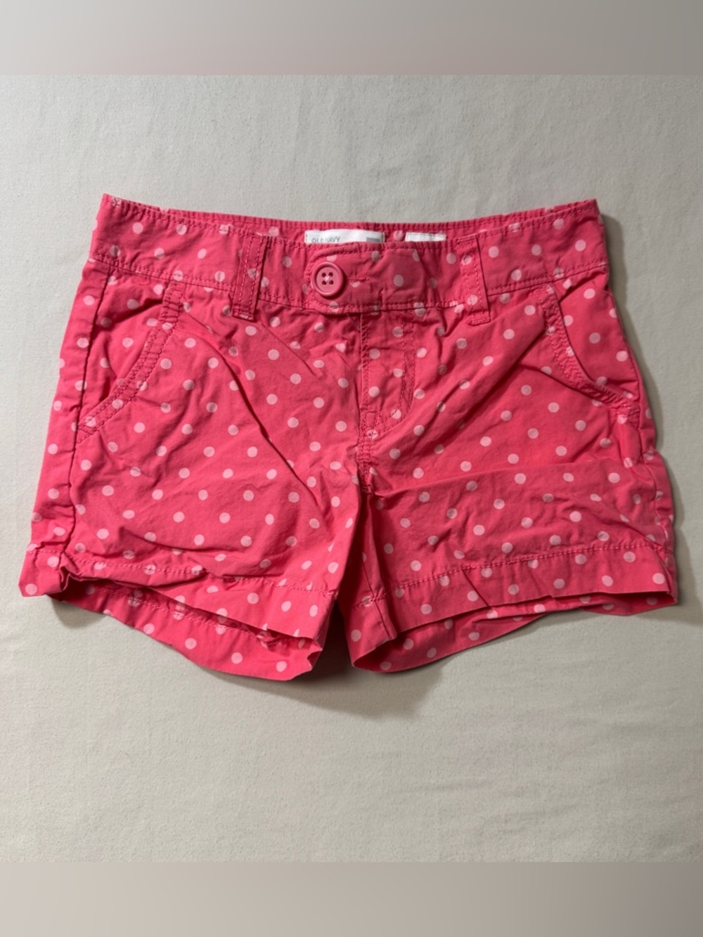 Pink Polka Dot Shorts Girl 8 Spring Summer Preppy Cute Classic Lightweight Basic